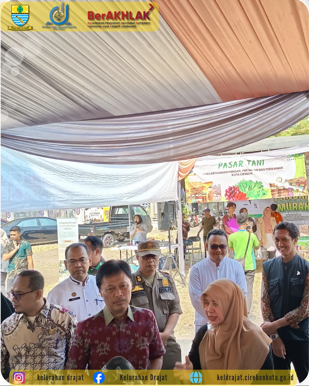 Dihadiri Wali Kota Cirebon, Gerakan Pangan Murah di Kelurahan Drajat Diserbu Warga