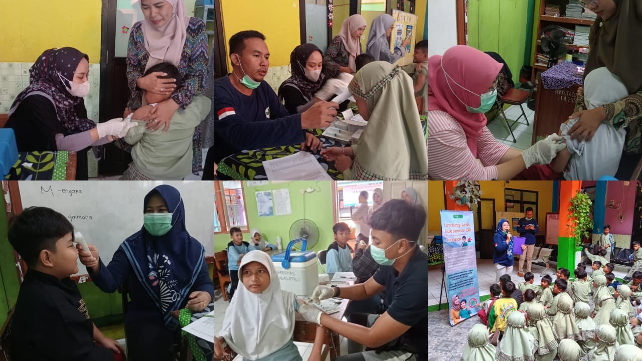 Lindungi Siswa dari Campak, Puskesmas Jagasatru Gelar Imunisasi ORI di Sekolah Dasar