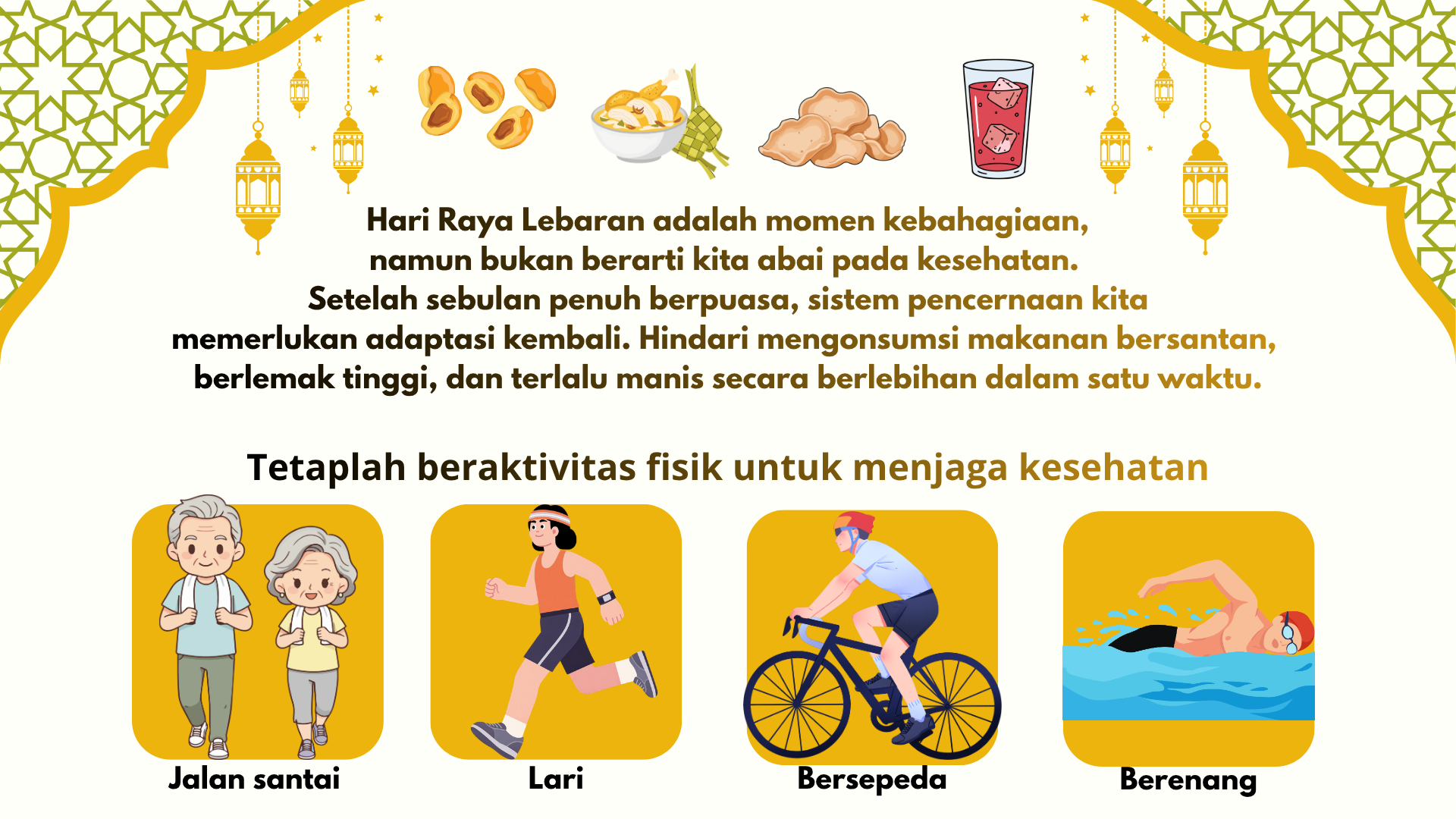Tips Menjaga Kesehatan Pasca Lebaran