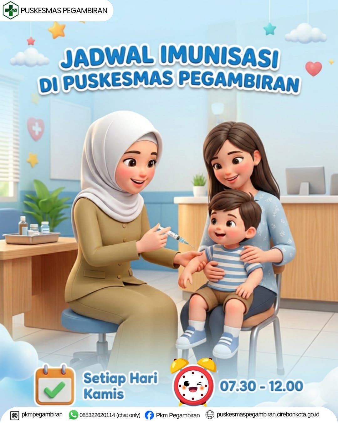 JADWAL IMUNISASI DI PUSKESMAS PEGAMBIRAN