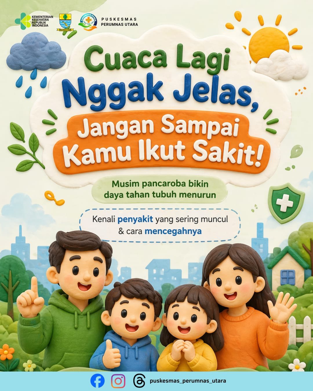Cuaca Lagi Nggak Jelas, Jangan Sampai Kamu Ikut Sakit Ya!