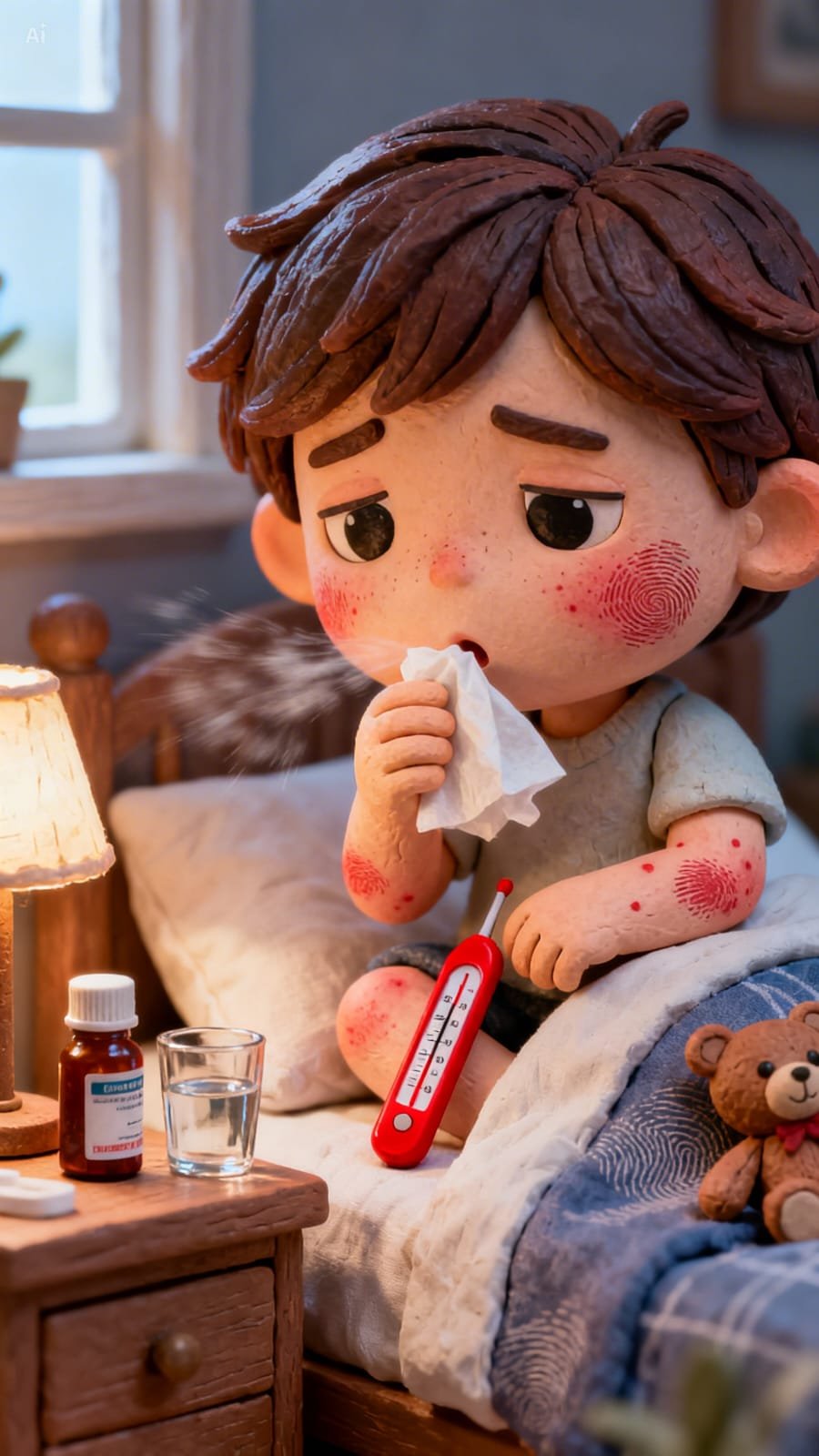 Anaknya sehat kok, kok bisa kena campak