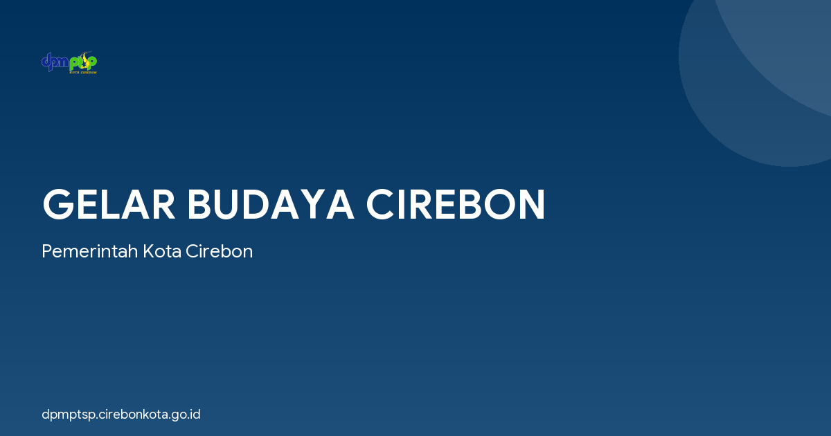 GELAR BUDAYA CIREBON