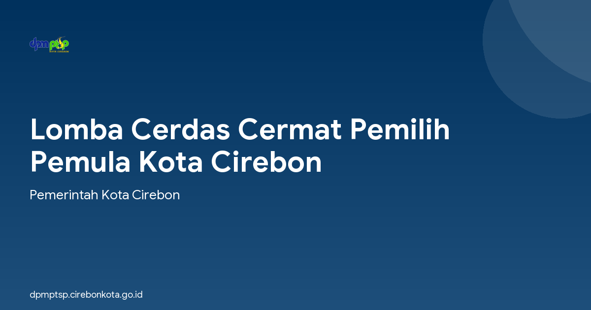 Lomba Cerdas Cermat Pemilih Pemula Kota Cirebon