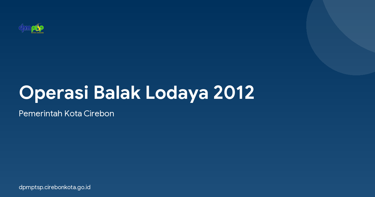 Operasi Balak Lodaya 2012
