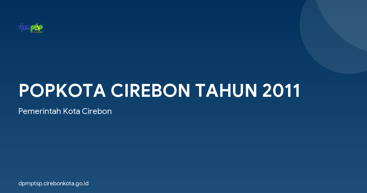 POPKOTA CIREBON TAHUN 2011