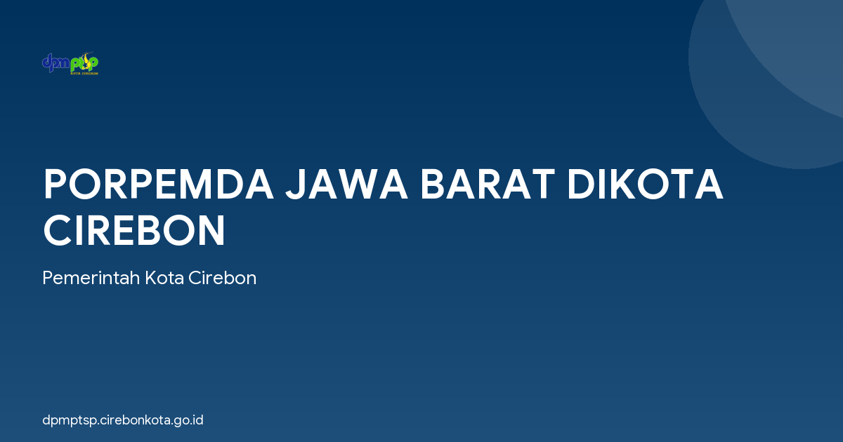 PORPEMDA JAWA BARAT DIKOTA CIREBON