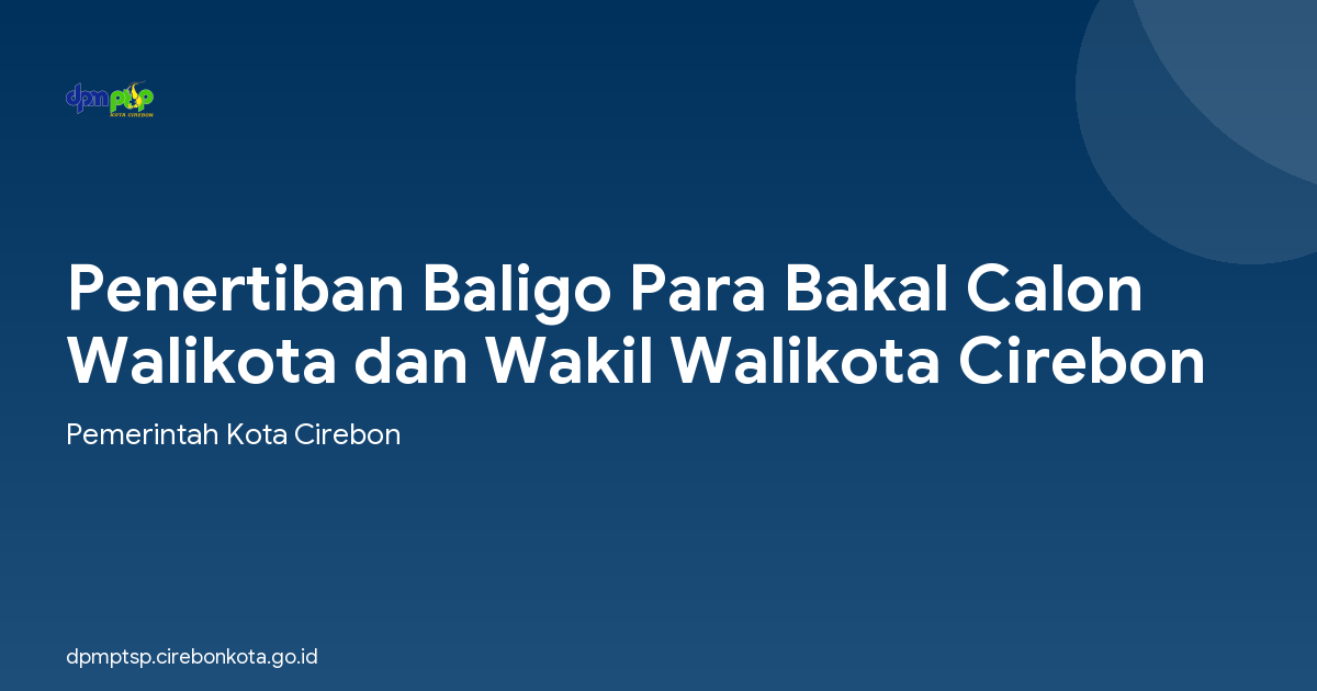 Penertiban Baligo Para Bakal Calon Walikota dan Wakil Walikota Cirebon
