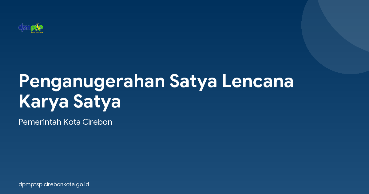 Penganugerahan Satya Lencana Karya Satya