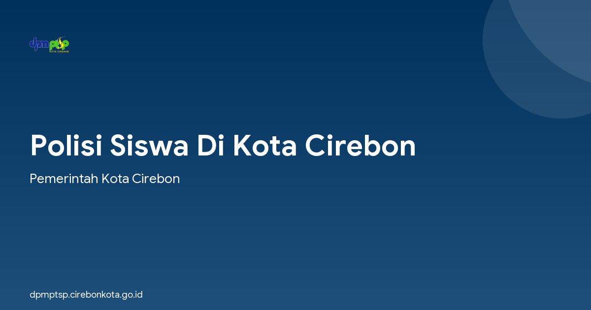Polisi Siswa Di Kota Cirebon