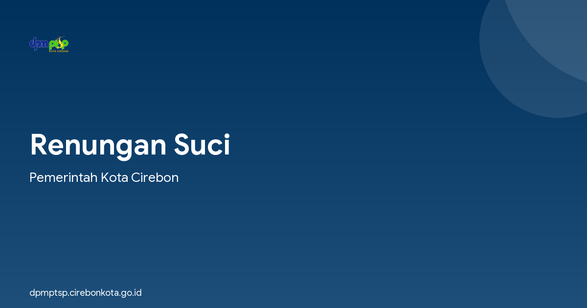 Renungan Suci