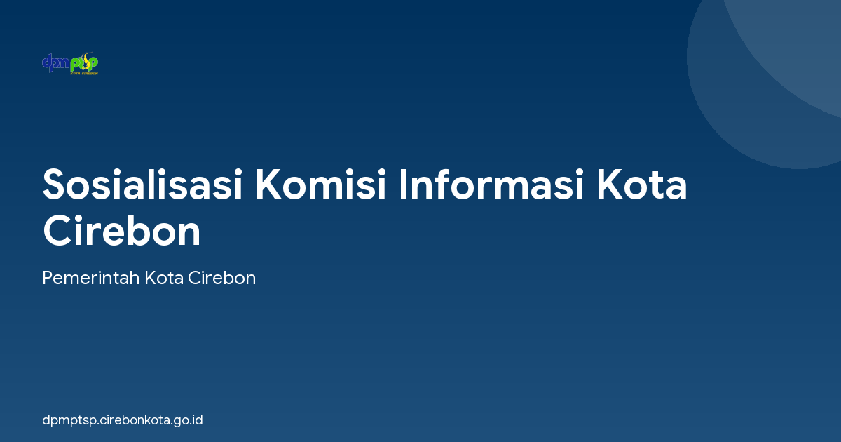 Sosialisasi Komisi Informasi Kota Cirebon