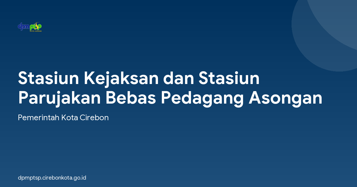 Stasiun Kejaksan dan Stasiun Parujakan Bebas Pedagang Asongan