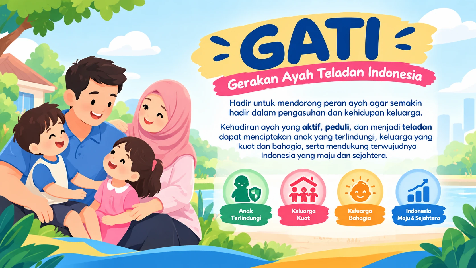 GATI : Ayah Teladan Indonesia, Ayah Hebat Keluarga Kuat Indonesia Maju