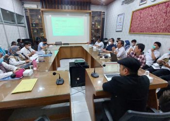 Bidang Pengembangan iklim DPMPTSP Kota Cirebon melaksanakan rapat Laporan awal kegiatan pembuatan peta investasi