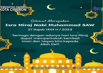 Dpmptsp Cirebon kota Mengucapkan Selamat Isra Miraj 27 Rajab 1444 H