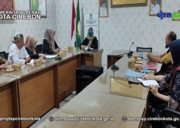Dpmptsp Kota Cirebon  Menerima kunjungan dari Tim Audit Sistem Kearsipan Internal dari Bapusipda
