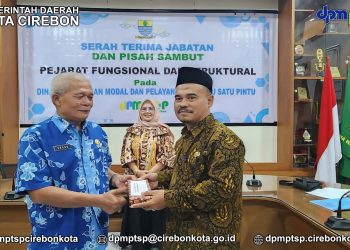 Dpmptsp kota Cirebon mengadakan kegiatan serah terima jabatan