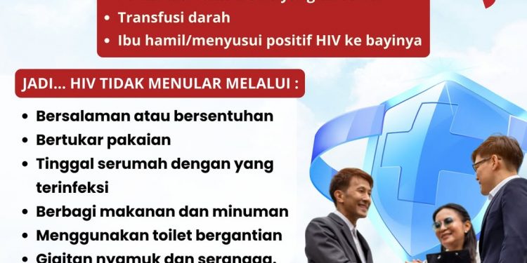 HIV TIDAK MUDAH MENULAR, JANGAN TAKUT SALAH