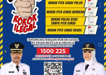 mari bersama perangi peredaran rokok ilegal di Kota Cirebon