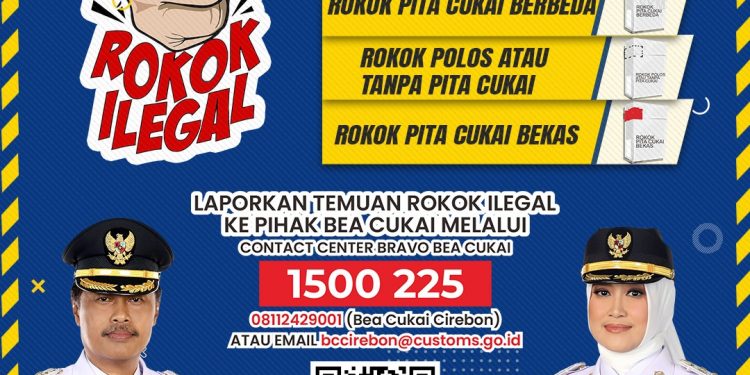 mari bersama perangi peredaran rokok ilegal di Kota Cirebon